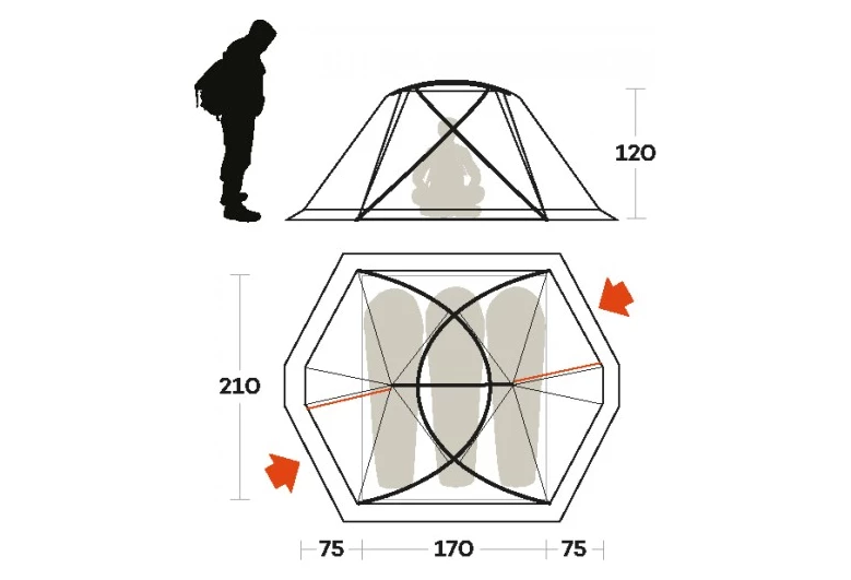 TENTE FERRINO SVALBARD 3.0 ORANGE 6 TENTE FERRINO SVALBARD 3.0 ORANGE – Image 4