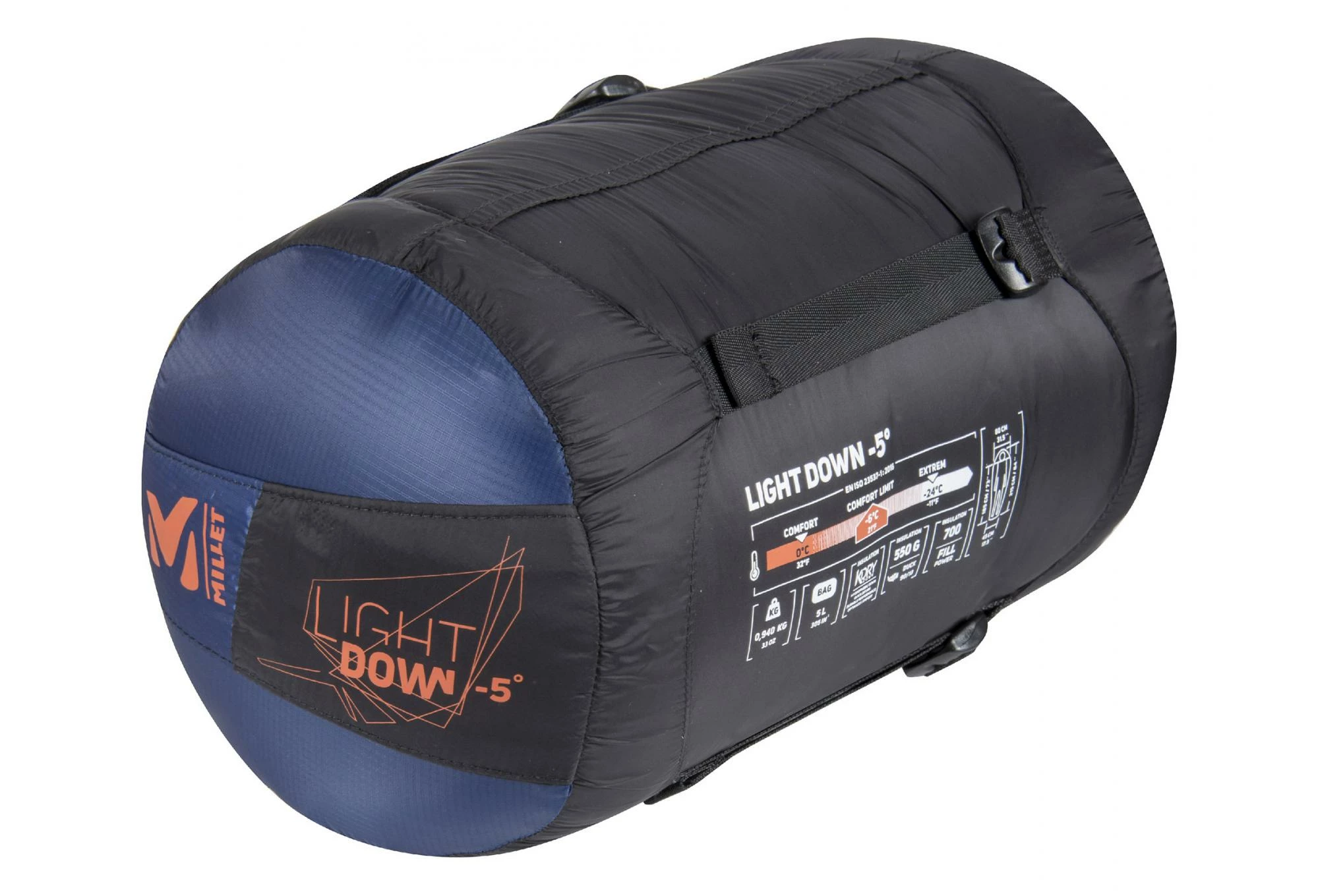 SAC DE COUCHAGE MILLET LIGHT DOWN -5° BLEU 4 SAC DE COUCHAGE MILLET LIGHT DOWN -5° BLEU – Image 2