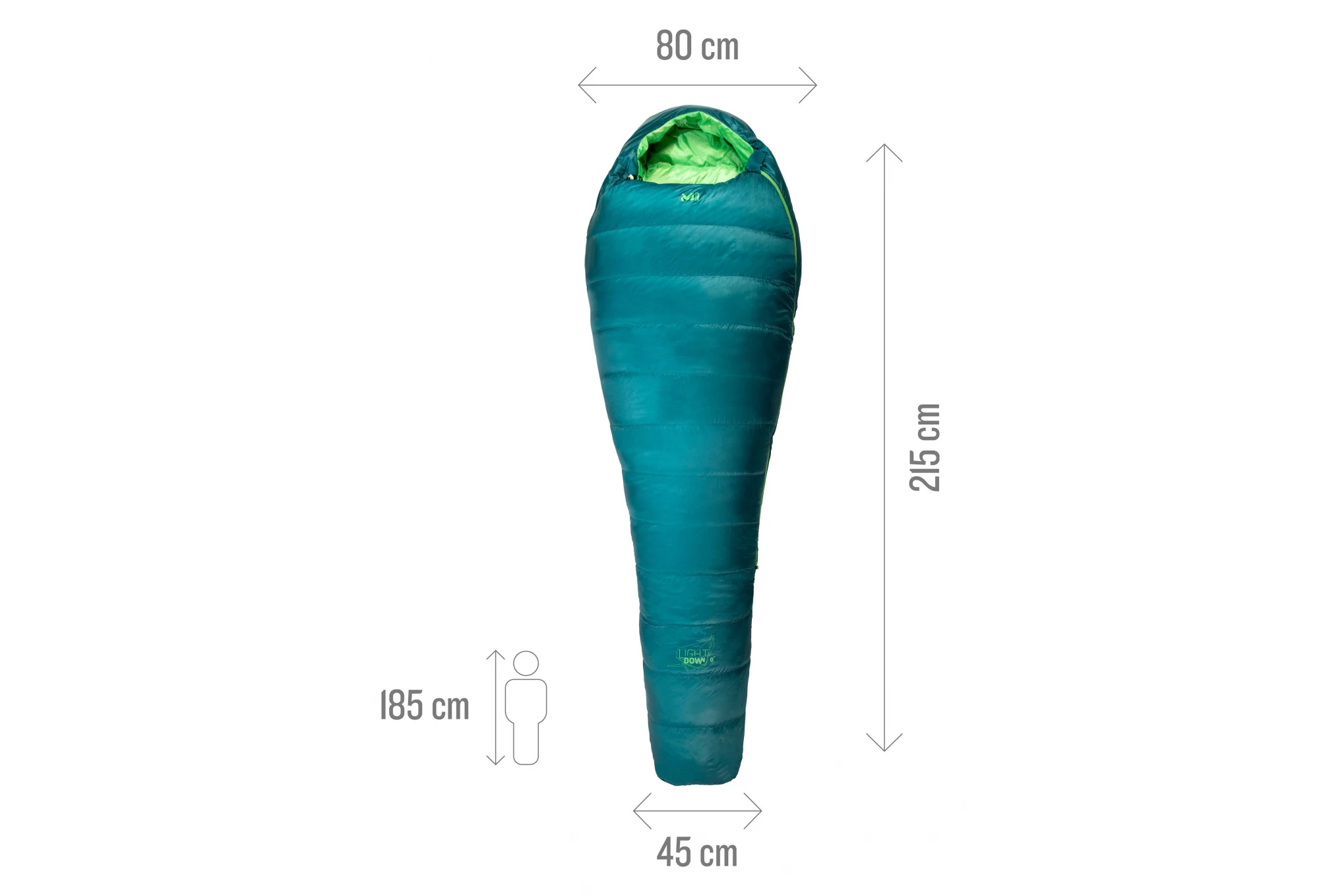 SAC DE COUCHAGE MILLET LIGHT DOWN 0° BLEU 4 SAC DE COUCHAGE MILLET LIGHT DOWN 0° BLEU – Image 2