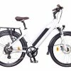 NCM MILANO 26 BLANC 1 NCM MILANO 26 BLANC -vélo boutique NCM MILANO 26 VELO ELECTRIQUE URBAIN BLANC MAT SHIMANO BATTERIE 624WH 160CM 188CM