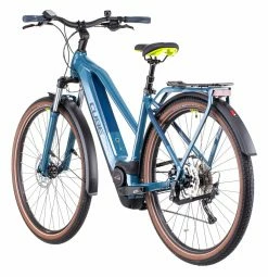 Vélo De Ville Électrique Cube Kathmandu Hybrid One 500 Trapeze -vélo boutique Velo de Ville Electrique Cube Kathmandu Hybrid One 500 Trapeze Shimano Deore 10V 500 Wh 700 mm Bleu Teal 2022 4