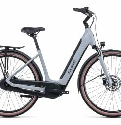 Vélo De Ville Électrique Cube Supreme Hybrid One 500 Easy Gris