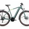 Vélo De Ville Électrique Cube Touring Hybrid One 400 Shimano -vélo boutique Velo de Ville Electrique Cube Touring Hybrid One 400 Shimano Alivio 9V 400 Wh 700 mm Vert Sharp 2022