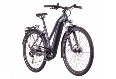 Vélo De Ville Électrique Cube Touring Hybrid One 400 Trapeze Gris 4 Vélo De Ville Électrique Cube Touring Hybrid One 400 Trapeze Gris – Image 2