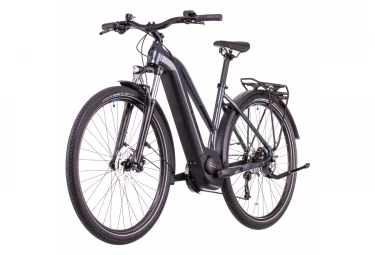 Vélo De Ville Électrique Cube Touring Hybrid One 400 Trapeze Gris 5 Vélo De Ville Électrique Cube Touring Hybrid One 400 Trapeze Gris – Image 3